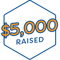 $5,000 Raised Badge